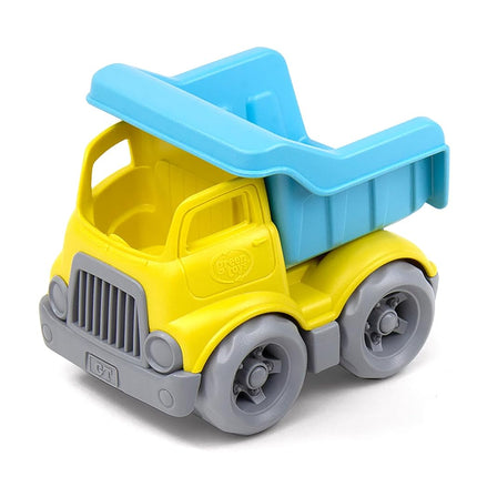 Green Toys OceanBound Dumper - Blue/Yellow Dump Truck, Construction Toy Trucks For Children, Kids Play Vehicles, Eco Friendly, Recycled From Ocean Bound Plastic, Age 3 Years Old +