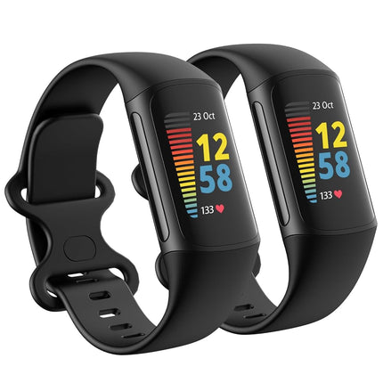 2 Pack Waterproof Bands Compatible with Fitbit Ver