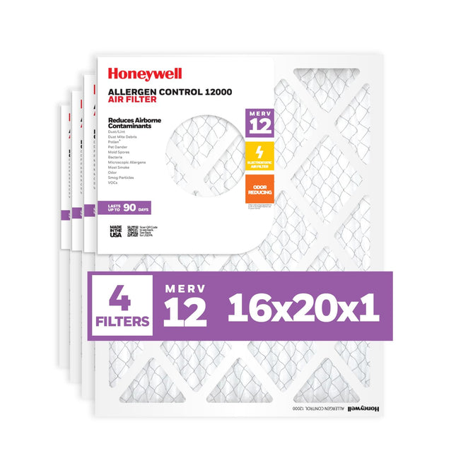 Honeywell 16x20x1 MERV 12 Electrostatic Pleated HV