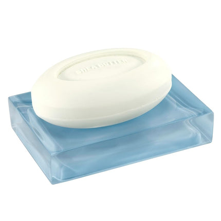 IZOD - Soap Dish, Sleek Resin Countertop Accessories, Dorm Room Essentials, Modern Home Decor (Marina Collection, Blue)