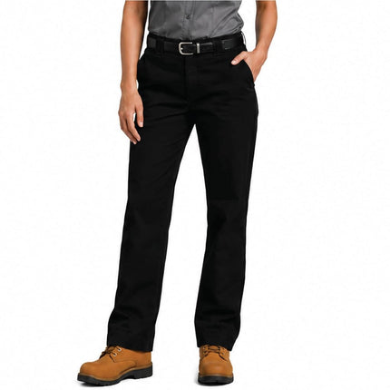 Dickies Women's Flex Original Fit Work Pants, Black, 14 Tall