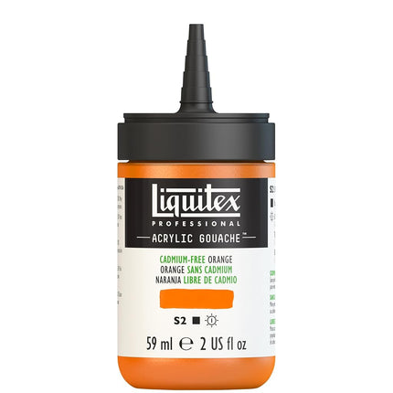 Liquitex Professional Acrylic Gouache 2-oz bottle, Cadmium-Free Orange