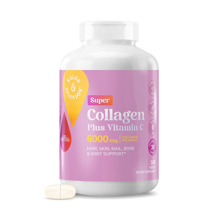 21st Century Super Collagen Plus Vitamin C Supplements, 180 Count