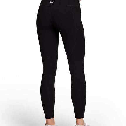 Reebok Odyssey Highrise 7/8 Leggings for Women, 25-Inch Inseam, Black, XXL