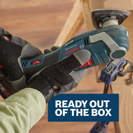 BOSCH OSL350SPDK 11-Piece 3-1/2 in. Starlock Oscillating Multi Tool 80 & 120 Grit Hook-and-Loop Delta Sanding Pad Assorted Kit for Multipurpose Sanding Applications in Plywood, Hardwoods, Softwoods