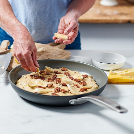 GreenPan Chatham Hard Anodized Healthy Ceramic Nonstick, 8" Frying Pan Skillet, PFAS-Free, Dishwasher Safe, Oven Safe, Gray