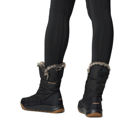 Columbia Women's Minx Slip V Snow Boot, Black/Elk, 6 UK