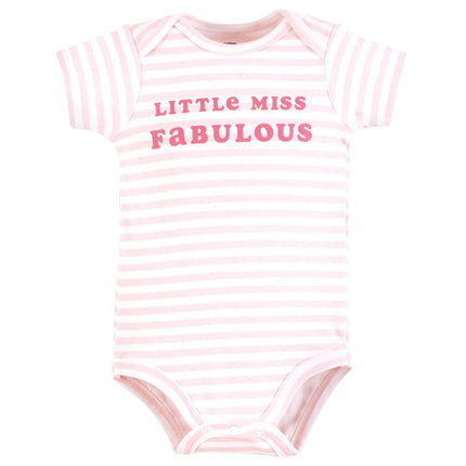 Hudson Baby Unisex Baby Cotton Bodysuits, Wonderful Floral, 9-12 Months