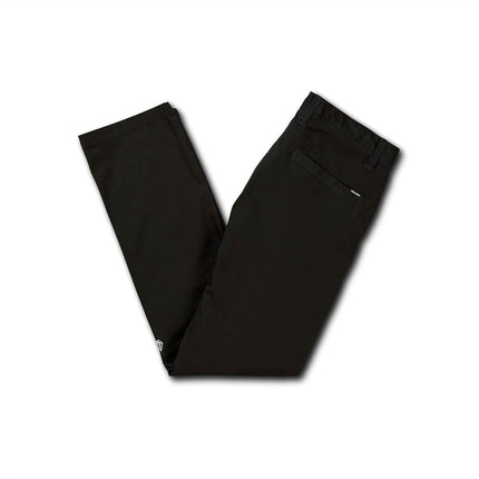 Volcom Men's Frickin Modern Fit Stretch Chino Pant, Black 1, 30W x 32L