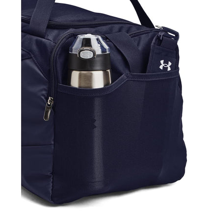 Under Armour UA Undeniable 5.0 Duffle, Water-Resistant Gym Bag, Comfortable and Versatile Unisex Duffle Bag,Midnight Navy / Midnight Navy / Metallic Silver