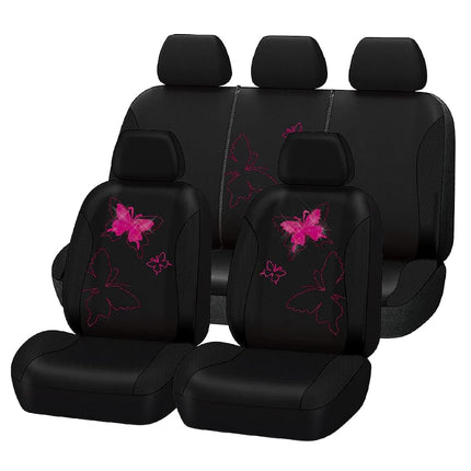 Flying Banner Butterfly car seat Covers ful Set Fa