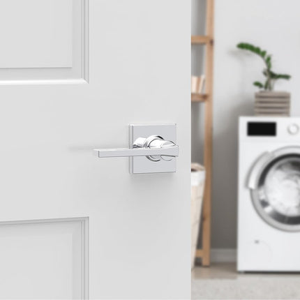 Kwikset 92001-605 Casey Passage Lever, Polished Chrome