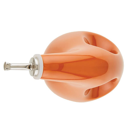 Rachael Ray 48466 Ceramic EVOO Oil and Vinegar Dispensing Bottle with Spout, 24 Ounce - Pumpkin Orange