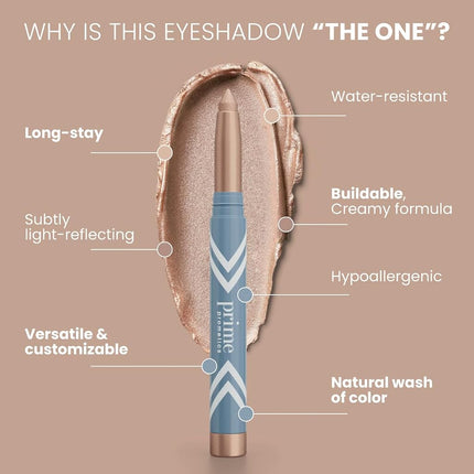 PRIME PROMETICS PrimeEyes Eye Brightener for Mature Women – Creamy Eyeshadow Sticks – Easy Application, Quick Eye Lift Effect – Hypoallergenic, Long Wear, Water-Resistant (Estrella)