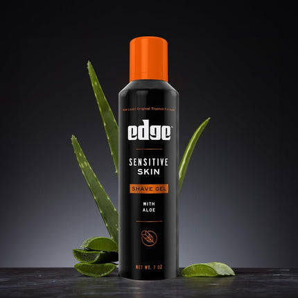 Edge Shave Gel for Men Sensitive Skin - 7 Ounce (Pack of 6)