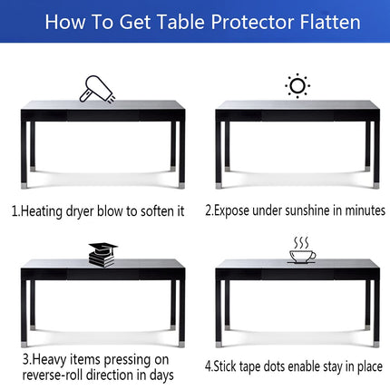 SPLENDEFUL Square 20x20'' Clear Vinyl Table Cover Protector Desk Mat Plastic Chair Thicken Crystal Kitchen Pad Tablecloth for Pet Feeding Coffee Living Room Bedside Wipeable