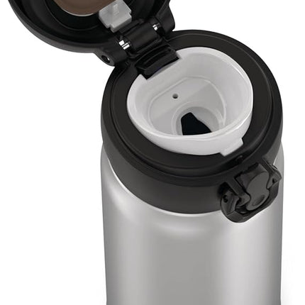 Thermos 12-Ounce Stainless Steel Direct Drink Double Wall Sport Bottle (Stainless Steel)