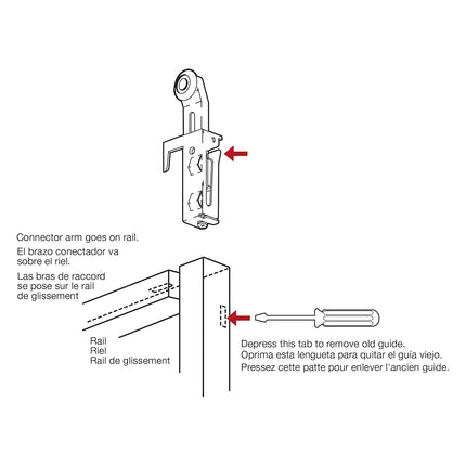 Prime-Line N 6548 N6548 Convex Edge Side Mount Door Assembly, 7/8 in Dia X 1/4 in W, 1 Roller, Mill, 2 Pack