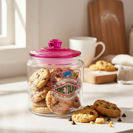 Silver Buffalo Harry Potter Hogsmeade Honeydukes Treats Glass Cookie Snack Candy Jar With Lid (Small)