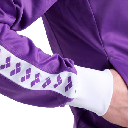 Arena Men's Relax Iv Team Full-Zip Track Jacket, Purple/White/Purple, M