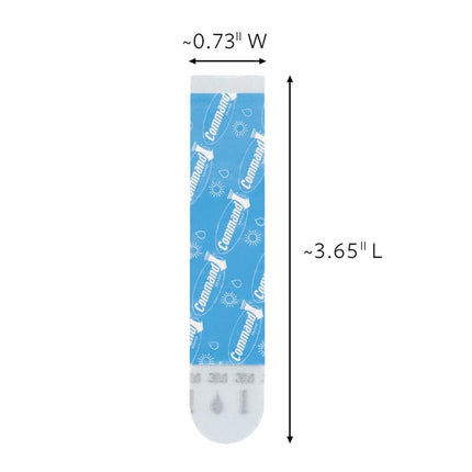 Command Large Water-Resistant Refill Strips, 4-Strip