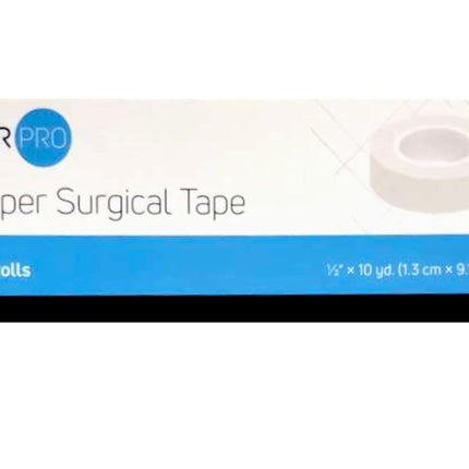 Dynarex Surgical Paper Tape Surgical 1/2 Inch x10yd 24