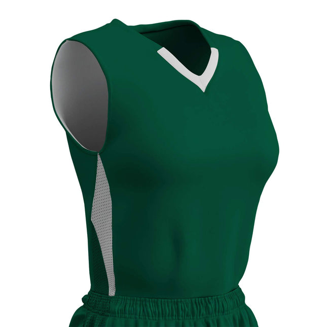 CHAMPRO Girls' BBJ15GFGWL Post Up Polyester Revers
