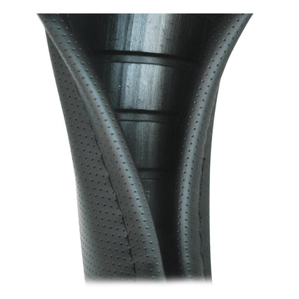 GG Grand General 54005 Funda de lujo negra para volante de 18", negra con costuras negras