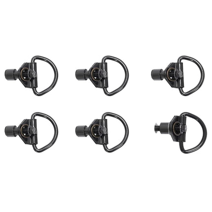 ALMULOO Crochets d'arrimage compatibles avec les fourgons de transport Ford Transit 150 250 350 2015-2024, anneaux en D en acier noir thermolaqué, 6 pièces