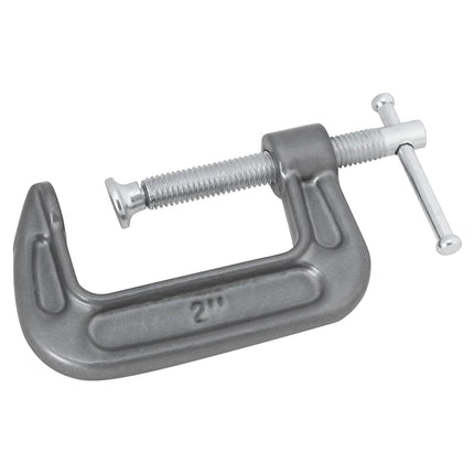 Performance Tool W221 Heavy-Duty Ductile Iron C-Clamp with Enamel Finish and Chrome-Plated Screw for Superior Strength and Smooth Operation
