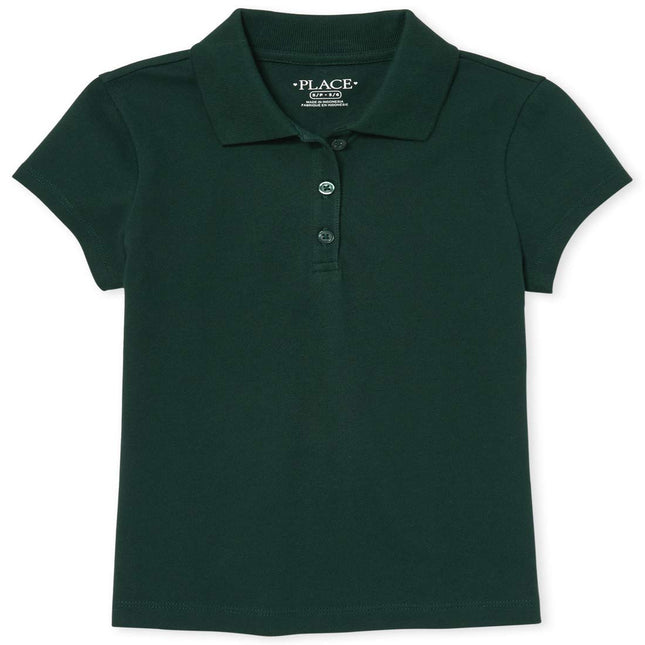 The Children's Place Girls' Uniform Pique Polo, Sp