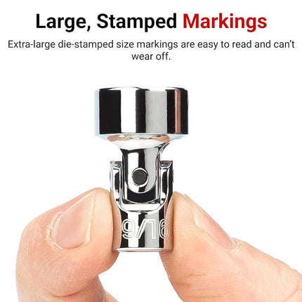 TEKTON 3/8 Inch Drive x 1/2 Inch Universal Joint Socket | SHD18013
