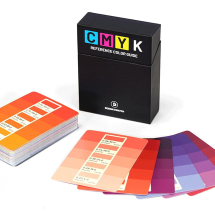 Design Swatch A CMYK Color Reference Guide with 50 cards and 350 design-focused colors