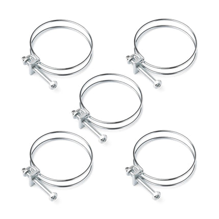 POWERTEC 70197 2-1/2" Wire Hose Clamp, 5 Pack