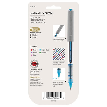 Rollerball Pen, Nonrefillable, 0.7 mm, 5/PK, BE/GN/PK/RD/PE