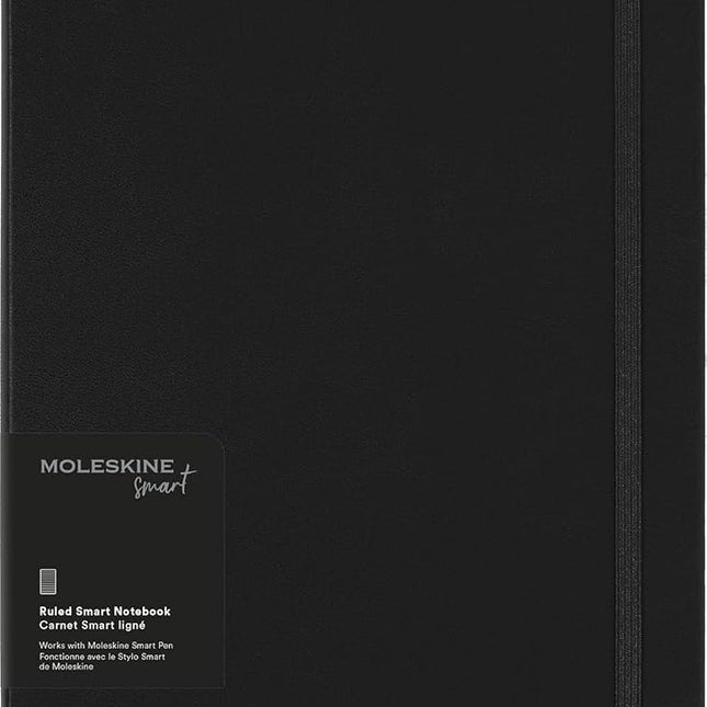 Moleskine Hard Cover Smart Notebook, Ruled/Lined, 