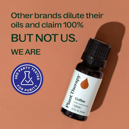 Plant Therapy Coffee Essential Oil 100% Pure, Undiluted, Natural Aromatherapy, Therapeutic Grade 10 mL (1/3 oz)