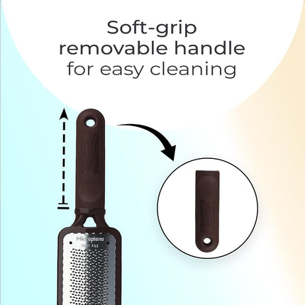 Microplane Colossal Pedicure File Foot Rasp Brown