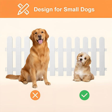 Fiwochic Short Dog Gate 15.75'' High Adjustable Puppy Gate Indoor Folding Pet Door Dog Fence Freestanding Pet Barrier for Doorways Stairs Hallways