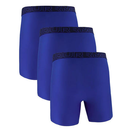 Under Armour Bóxer de malla de alto rendimiento multipack para hombre, tiro de 6 pulgadas, comodidad para todo el día, Royal/Midnight Navy W/Royal, 3XL