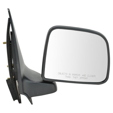TRQ 2 Piece Driver and Passenger Side Mirror Assembly Set Manual Adjustment No Heat No Memory Textured Compatible with 1993-2005 Ford Ranger 1994-1997 Mazda B2300 1998 B2500 1994-1998 B3000 1997 B4000