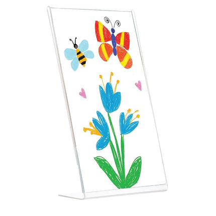 Snap 4x6 Clear Acrylic Self Standing Frame, Set of 12