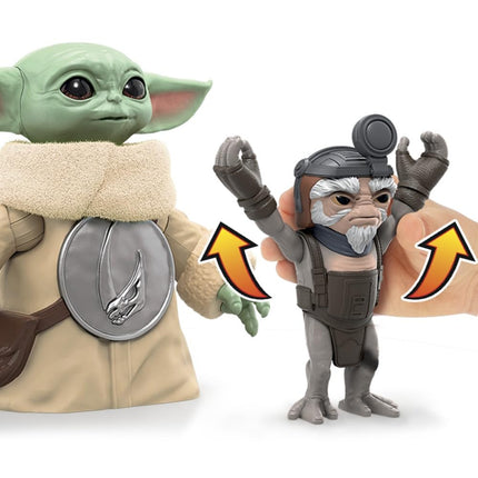 Star Wars Huggin' Grogu 16.5-cm Electronic Action Figure & Anzellan, Interactive Toys, The Mandalorian & Grogu Toys for Kids Ages 4+