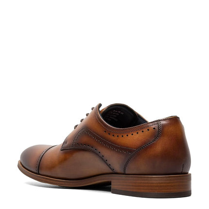Chaussures richelieu à lacets pour hommes Stacy Adams Bryant Cap Toe, Tan, 9, Tan, 9