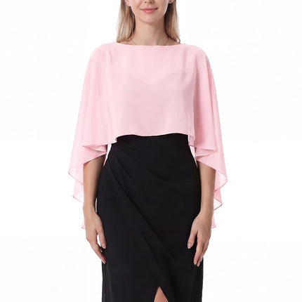 Étole Hotshawl en mousseline pour femme, châles et étoles pour robe de soirée, capes de mariage, couverture, rose, taille unique