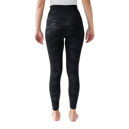 MUK LUKS Women's 2 Pack of Leggings Hosiery, Black/Black, X-Large (Pack of 2)
