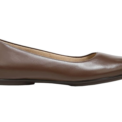 Naturalizer Women Maxwell Slip On Flats, Cocoa Leather, 8 Wide