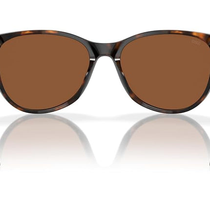 Costa Del Mar Women's Catherine Sunglasses, Tortoise/Copper Polarized 580g, Medium