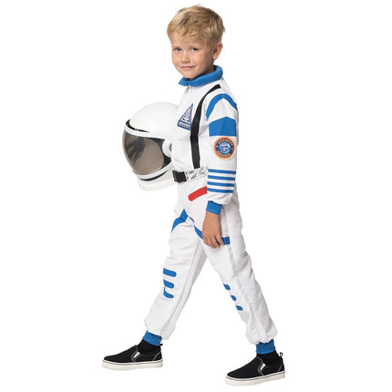 Spooktacular Creations Child Halloween Astronaut Costume, Unisex Pilot Jumpsuit With Astronaut Helmet, Costumes for Kids, White, Small (5-7 yrs)