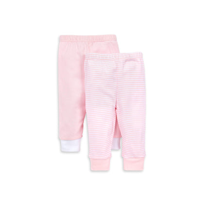 Burt's Bees Baby Baby Girls' Pants, Set of 2 Light